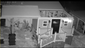 First Light night!  Snow load still on my roof!